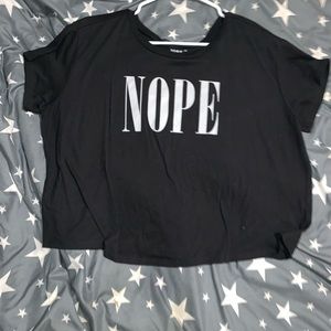 Torrid ‘nope’ crop top